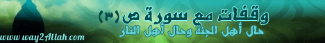 وقفات مع سورة ص 3-حال أهل الجنة واهل النار-تفسير القرآن لـقسم المنوعات - موقع الطريق إلى الله